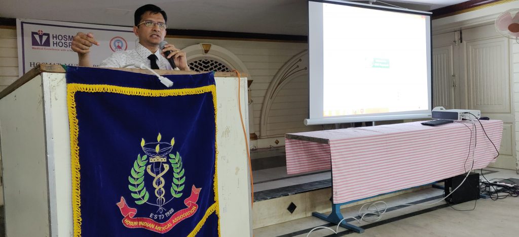 Addressing Indian Medical Association of Hosur, Tamil Nadu